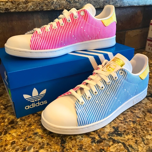 Adidas Stan Smith Rainbow Seersucker 